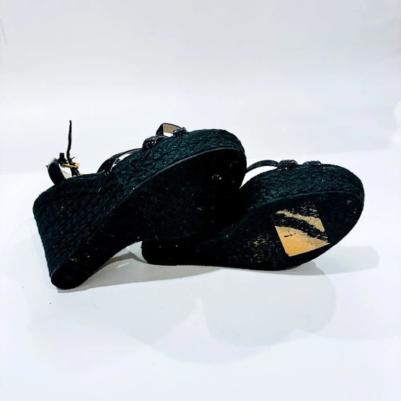 MICHAEL KORS  Black wedges sandals - Picture 5 of 5